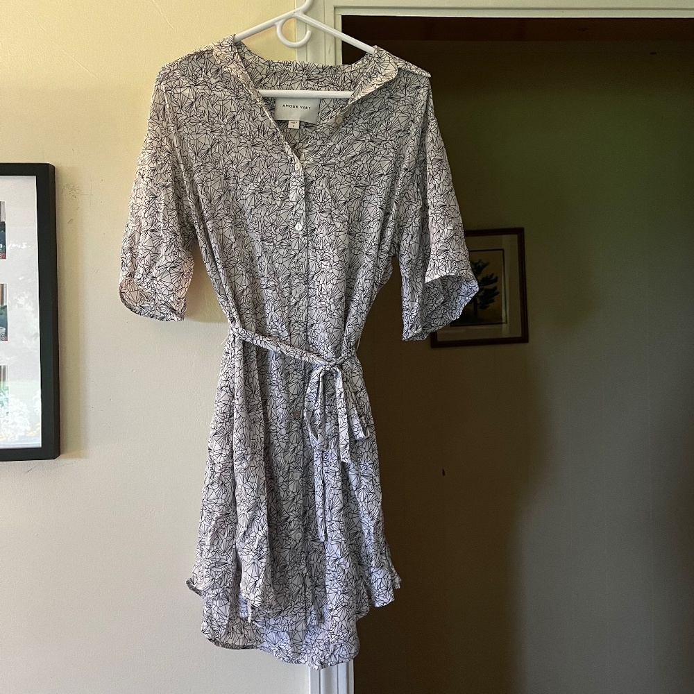 Amour Vert silk shirt dress